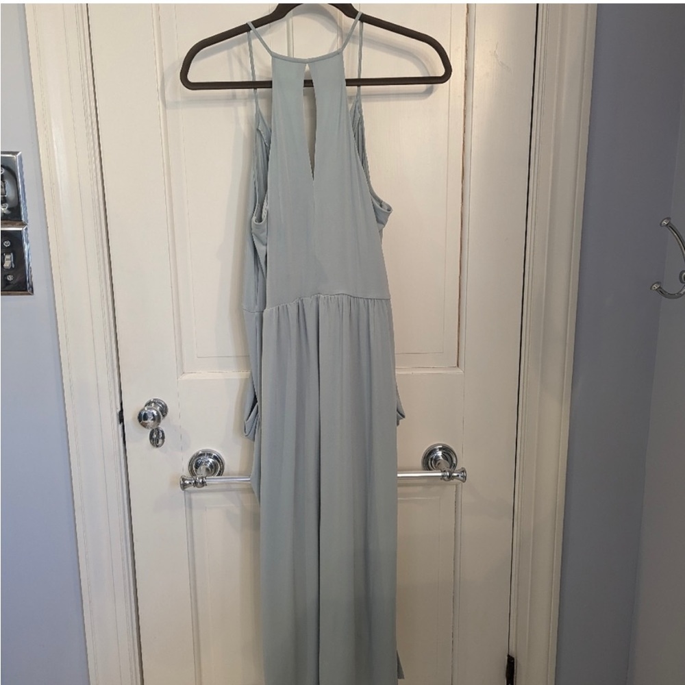 BCBgG silver/gray faux wrap dress sz s - Picture 2 of 4